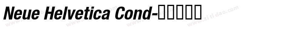 Neue Helvetica Cond字体转换